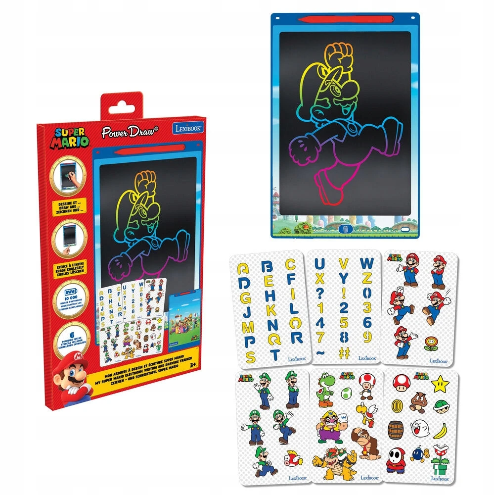 Lexibook Super Mario elektroninis planšetinis kompiuteris – kūrybiškas mokymasis ir pramogos vaikams