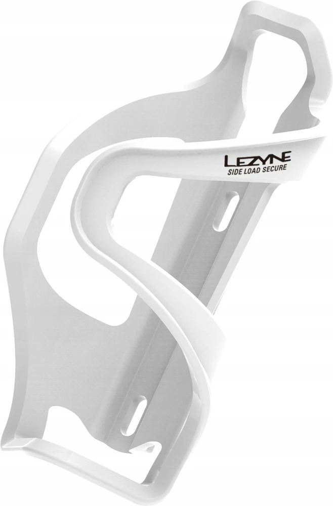 Lezyne Flow Cage SL-L vandens butelio narvelis - baltas, kairėje pusėje