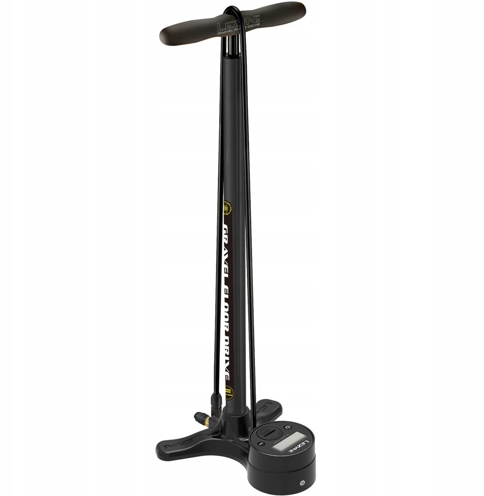 Lezyne Gravel Digital Drive dviračio pompa, 100 Psi, juoda