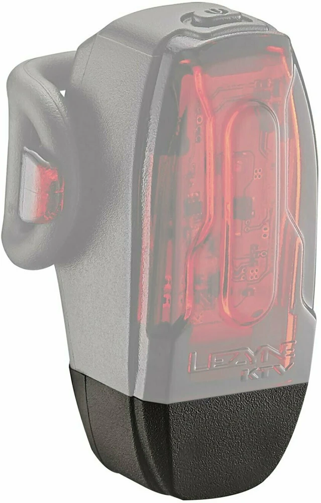 Lezyne Ktv Drive priekinio/galinio žibinto galiniai dangteliai, juodi