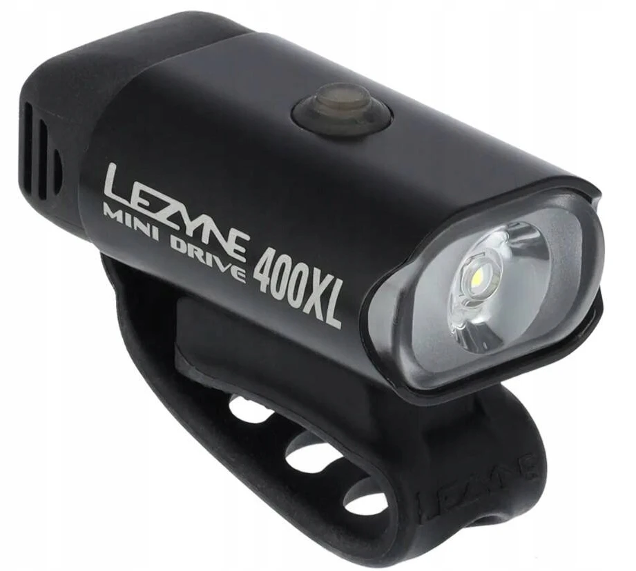 Lezyne Mini Drive 400 priekinė dviračio lemputė, 400 lm, Usb, juoda