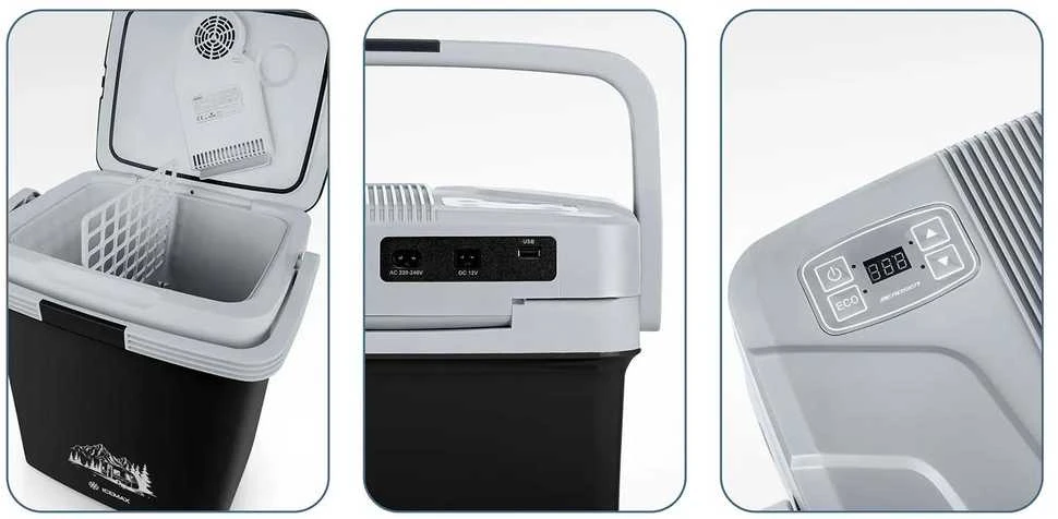 LG „Berdsen Icemax“ 26 litrų ECO režimo kelioninis aušintuvas – juodas