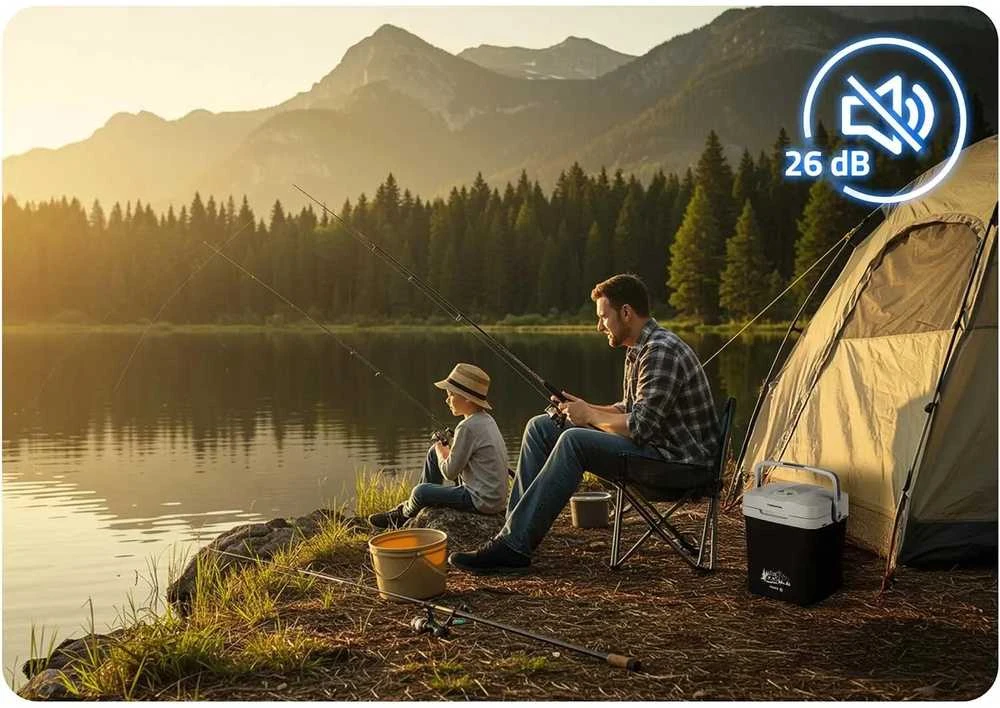 LG „Berdsen Icemax“ 26 litrų ECO režimo kelioninis aušintuvas – juodas