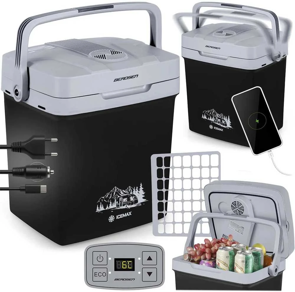 LG „Berdsen Icemax“ 26 litrų ECO režimo kelioninis aušintuvas – juodas