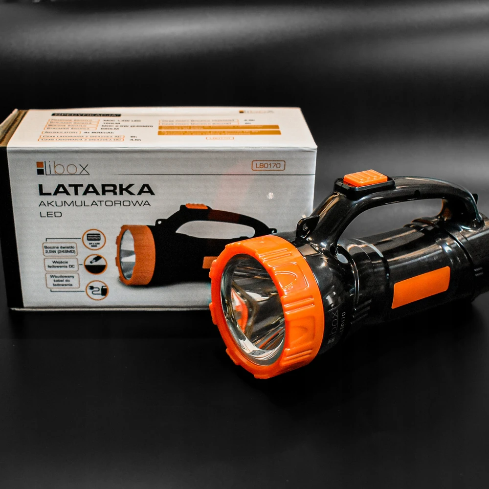 Libox Įkraunamas LED žibintuvėlis