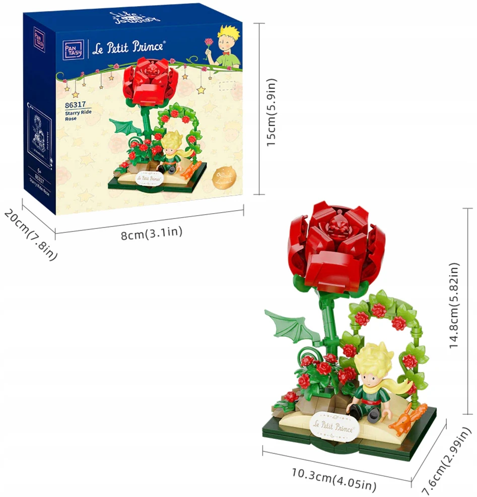 LICENCIJOS BLOKAI PANTASY MAŽAS PRINCAS ŽVAIGŽDĖS KELIONĖ ROSE 196 ELEMENTAI. PASAKA