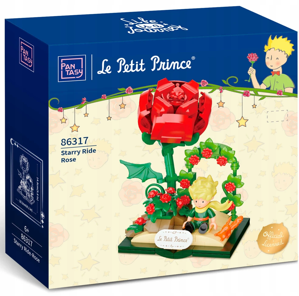 LICENCIJOS BLOKAI PANTASY MAŽAS PRINCAS ŽVAIGŽDĖS KELIONĖ ROSE 196 ELEMENTAI. PASAKA