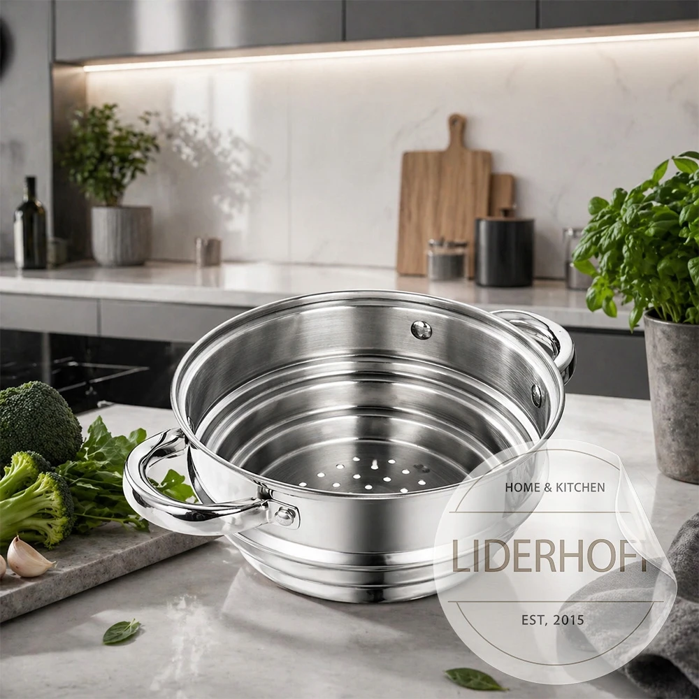 Liderhoff Garinimo įdėklas, sietelis, garintuvas puodui, kurio skersmuo Ø 16cm/18cm/20cm