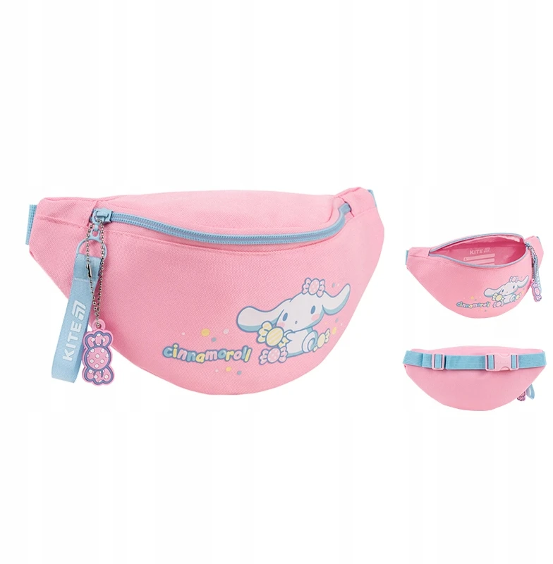 Liemens krepšys mergaitėms, reguliuojamas dirželis, rožinis Cinnamoroll Kite