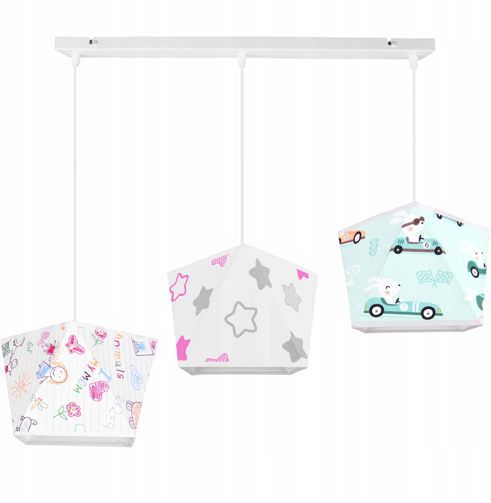 Light Home LAMPA Sufitowa WISZĄCA Żyrandol Dziecięca ABAŻUR