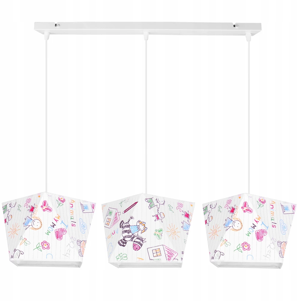 Light Home LAMPA Sufitowa WISZĄCA Żyrandol Dziecięca ABAŻUR