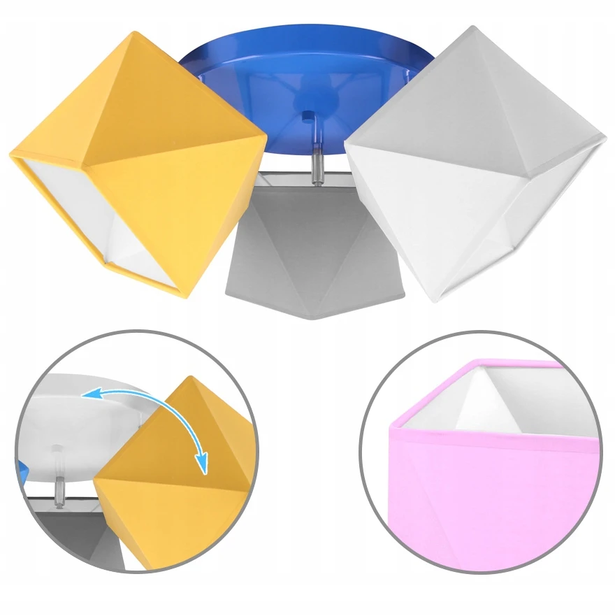 Light Home Lampa sufitowa żyrandol dziecięcy plafon LED spalva