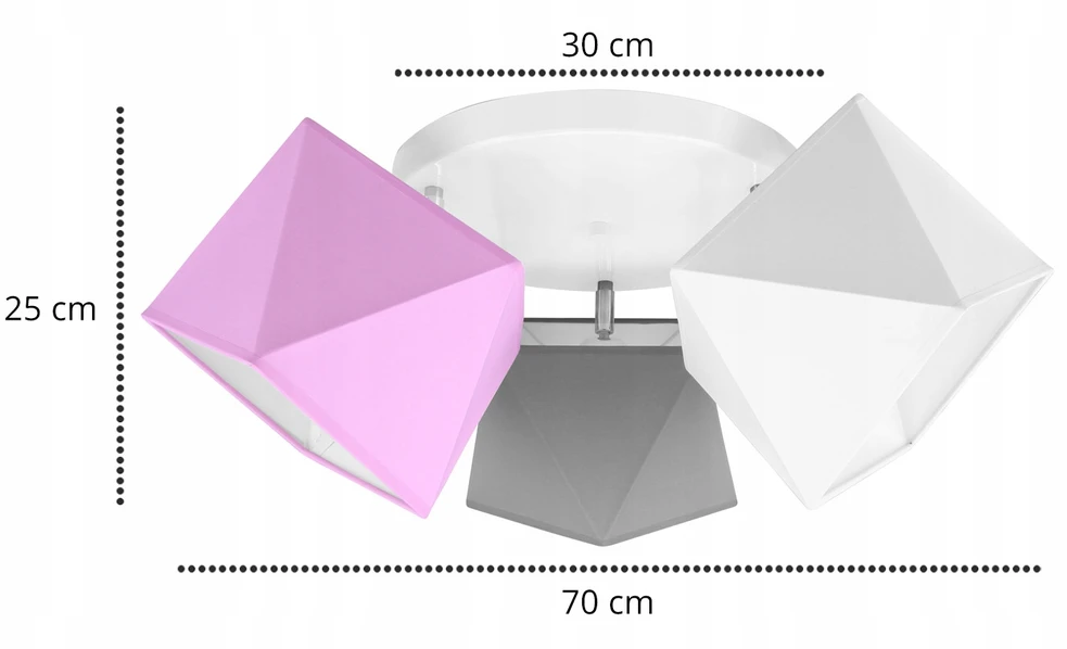 Light Home Lampa sufitowa żyrandol dziecięcy plafon LED spalva