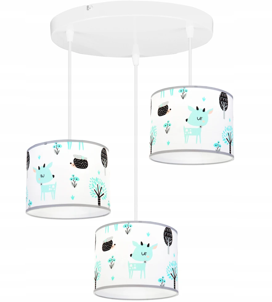 Light Home LAMPA WISZĄCA SUFITOWA LOFT DZIECIĘCA ABAŻUR LED
