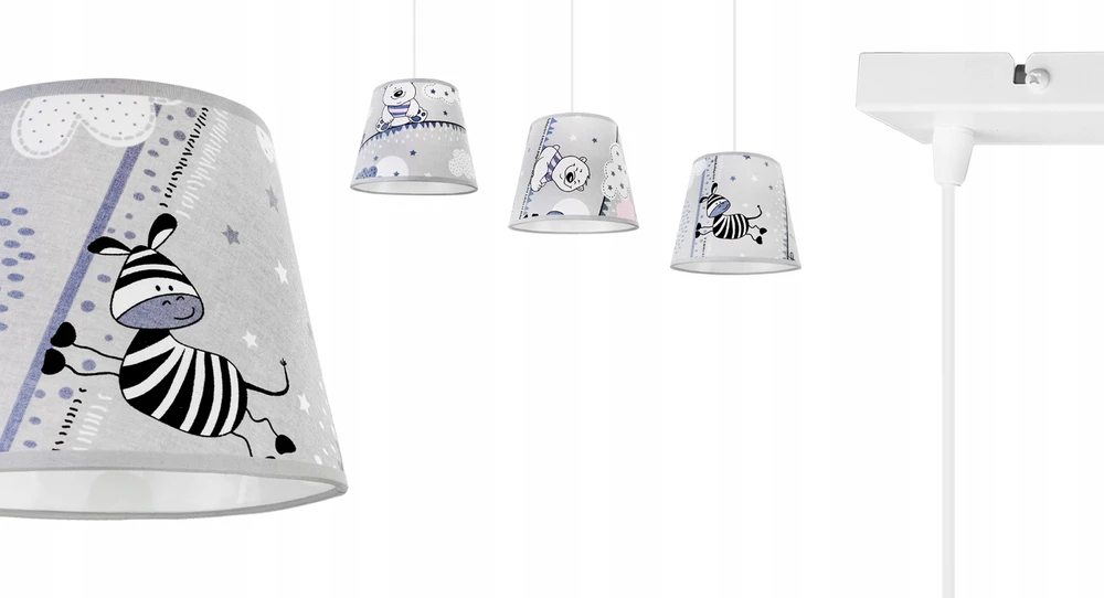 Light Home LAMPA WISZĄCA SUFITOWA LOFT DZIECIĘCA ABAŻUR LED