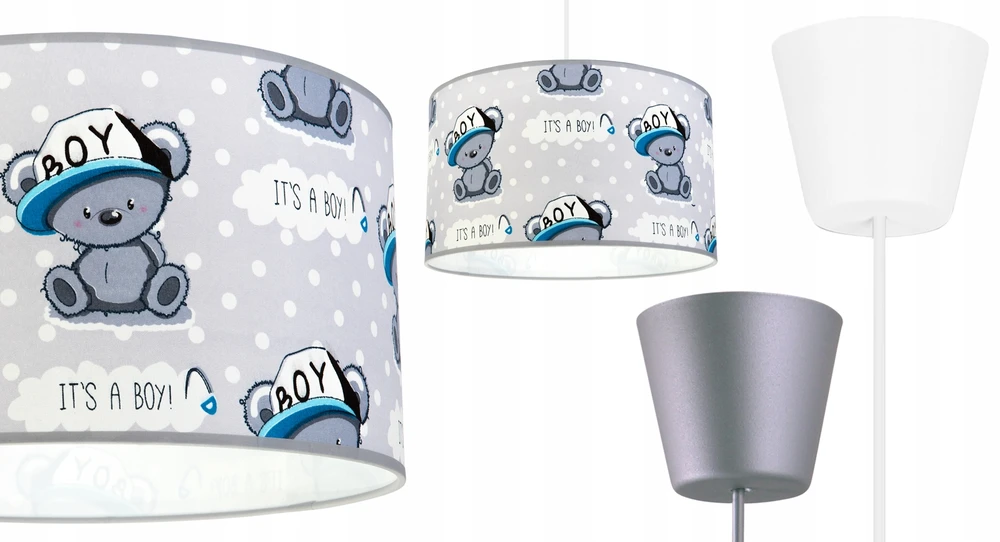 Light Home LAMPA WISZĄCA SUFITOWA LOFT DZIECIĘCA ABAŻUR LED