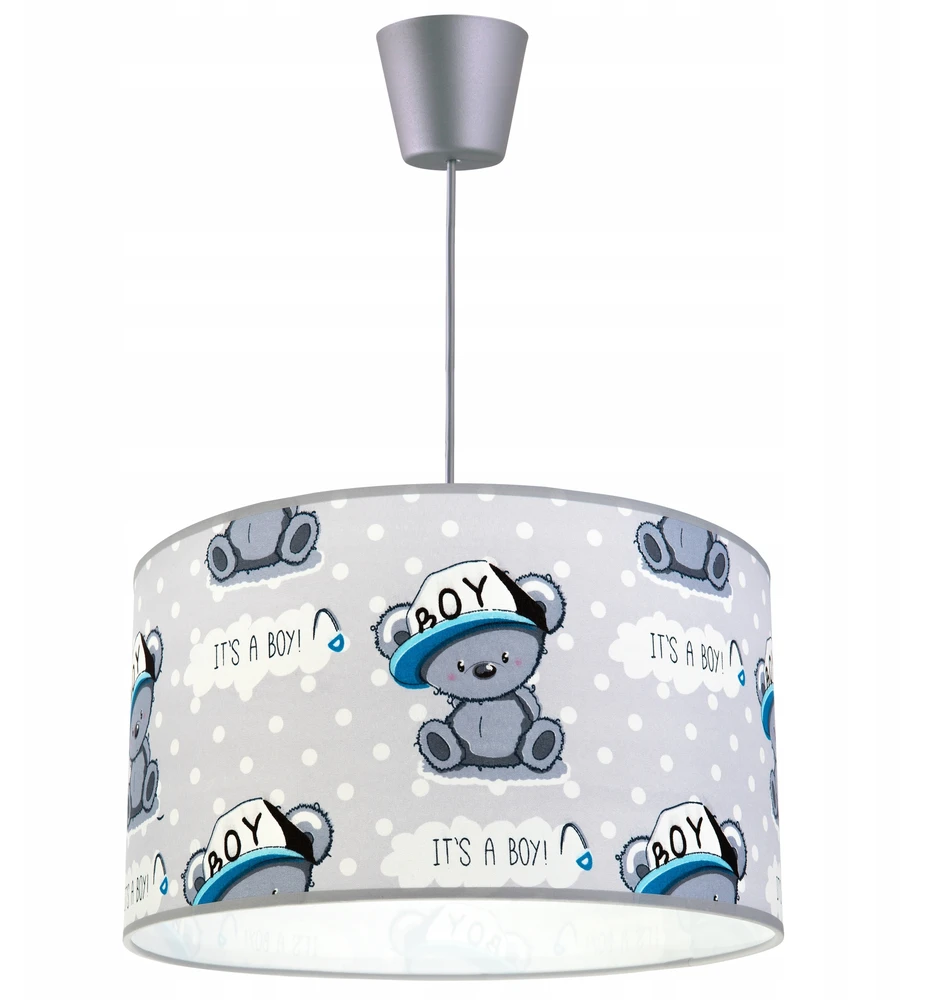 Light Home LAMPA WISZĄCA SUFITOWA LOFT DZIECIĘCA ABAŻUR LED
