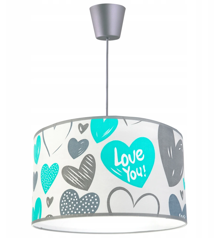 Light Home LAMPA WISZĄCA SUFITOWA LOFT DZIECIĘCA ABAŻUR LED