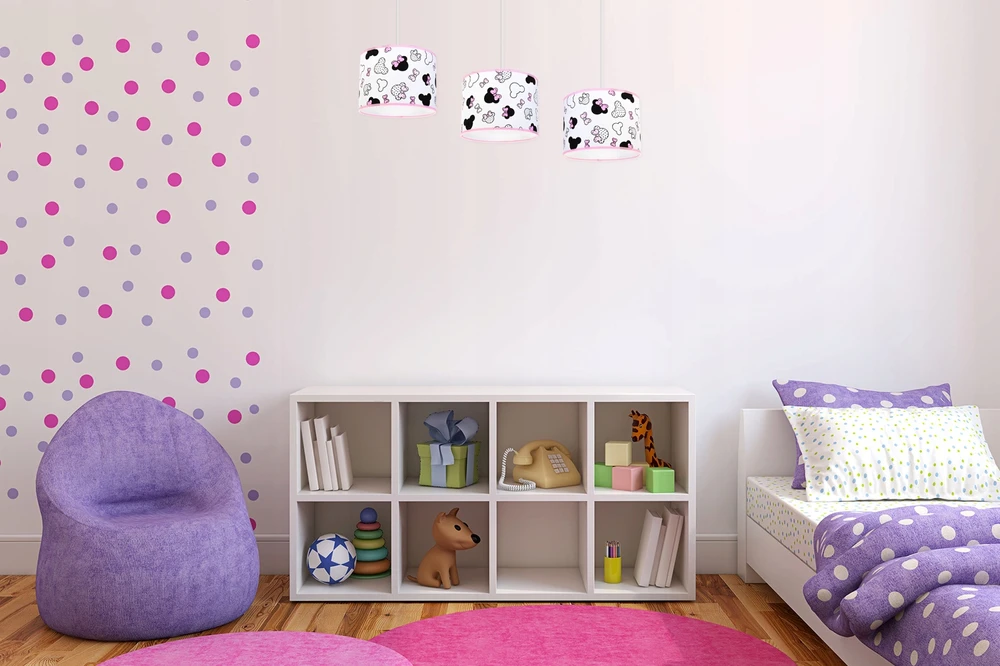 Light Home LAMPA WISZĄCA SUFITOWA LOFT DZIECIĘCA ABAŻUR LED