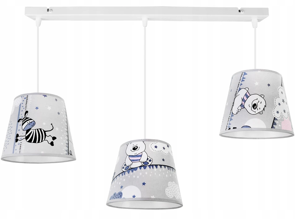 Light Home LAMPA WISZĄCA SUFITOWA LOFT DZIECIĘCA ABAŻUR LED