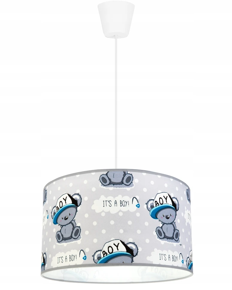 Light Home LAMPA WISZĄCA SUFITOWA LOFT DZIECIĘCA ABAŻUR LED