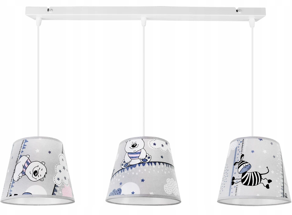 Light Home LAMPA WISZĄCA SUFITOWA LOFT DZIECIĘCA ABAŻUR LED