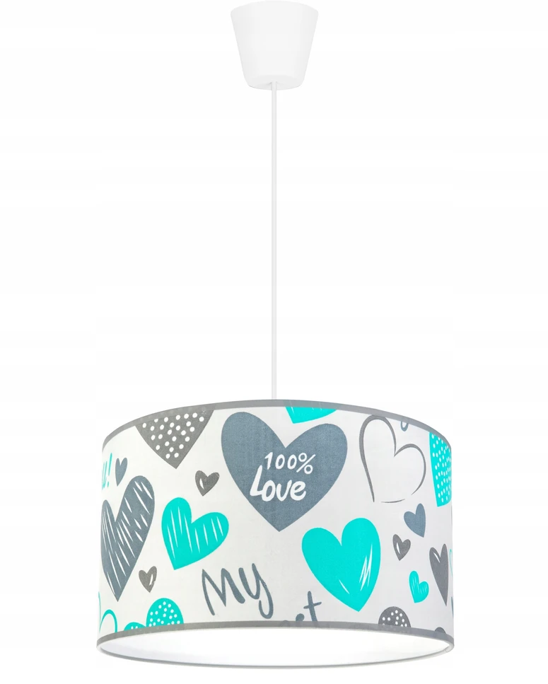 Light Home LAMPA WISZĄCA SUFITOWA LOFT DZIECIĘCA ABAŻUR LED