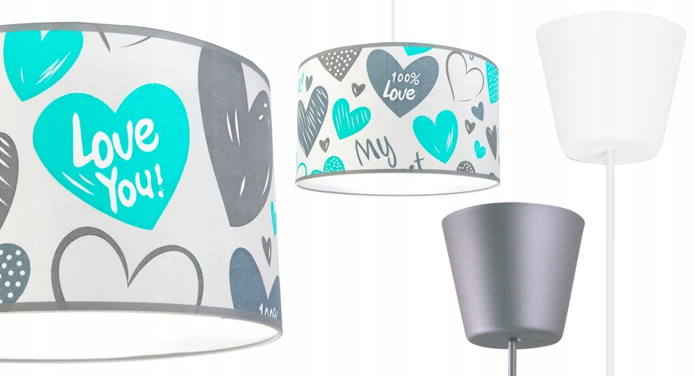 Light Home LAMPA WISZĄCA SUFITOWA LOFT DZIECIĘCA ABAŻUR LED