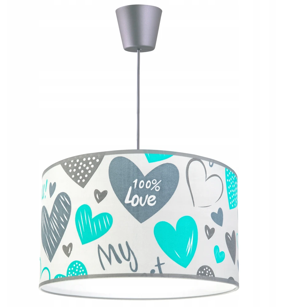 Light Home LAMPA WISZĄCA SUFITOWA LOFT DZIECIĘCA ABAŻUR LED