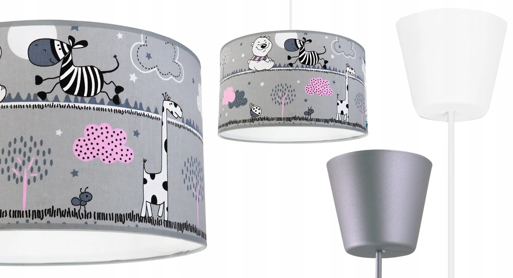 Light Home LAMPA WISZĄCA SUFITOWA LOFT DZIECIĘCA ABAŻUR LED