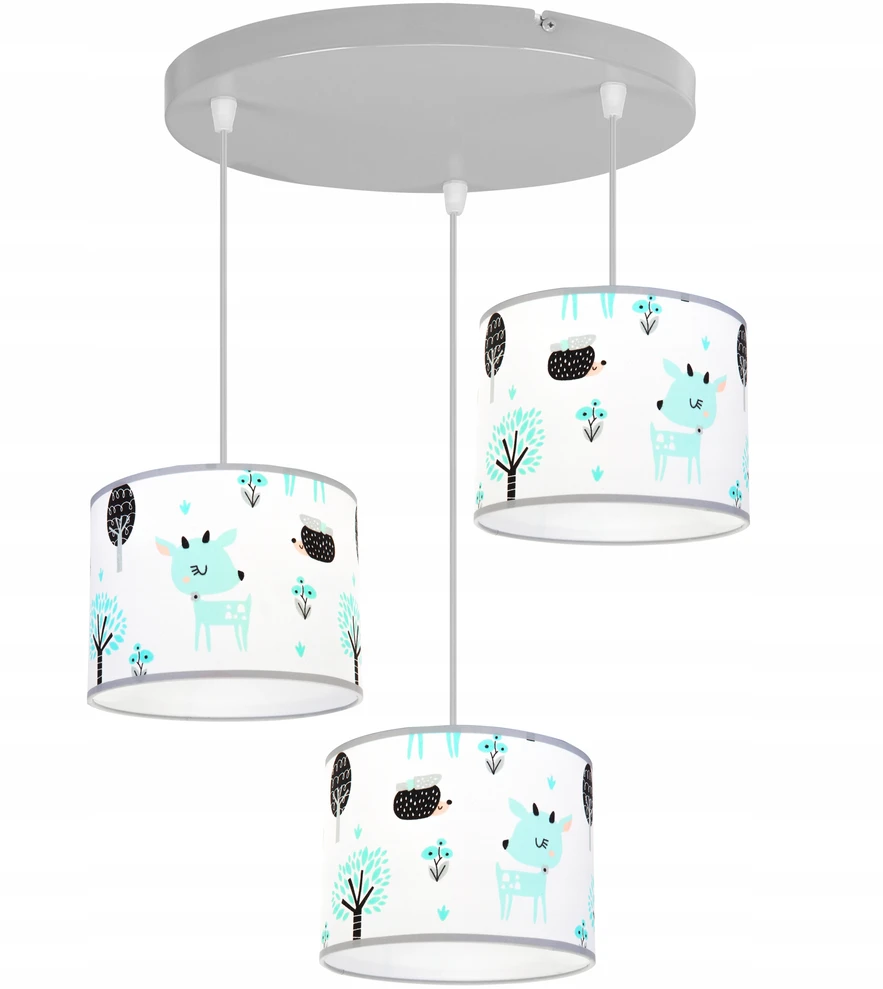 Light Home LAMPA WISZĄCA SUFITOWA LOFT DZIECIĘCA ABAŻUR LED
