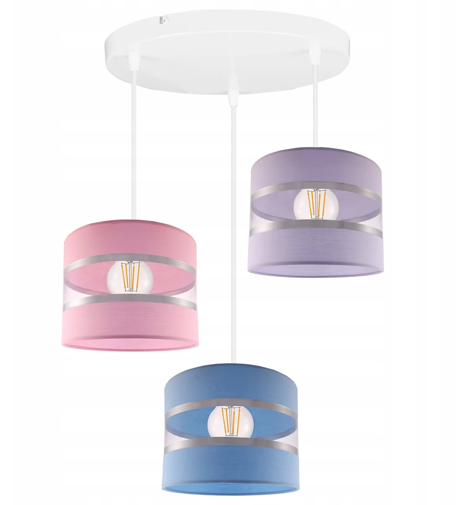 Light Home LAMPA WISZĄCA SUFITOWA ŻYRANDOL ABAŻUR DZIECIĘCA