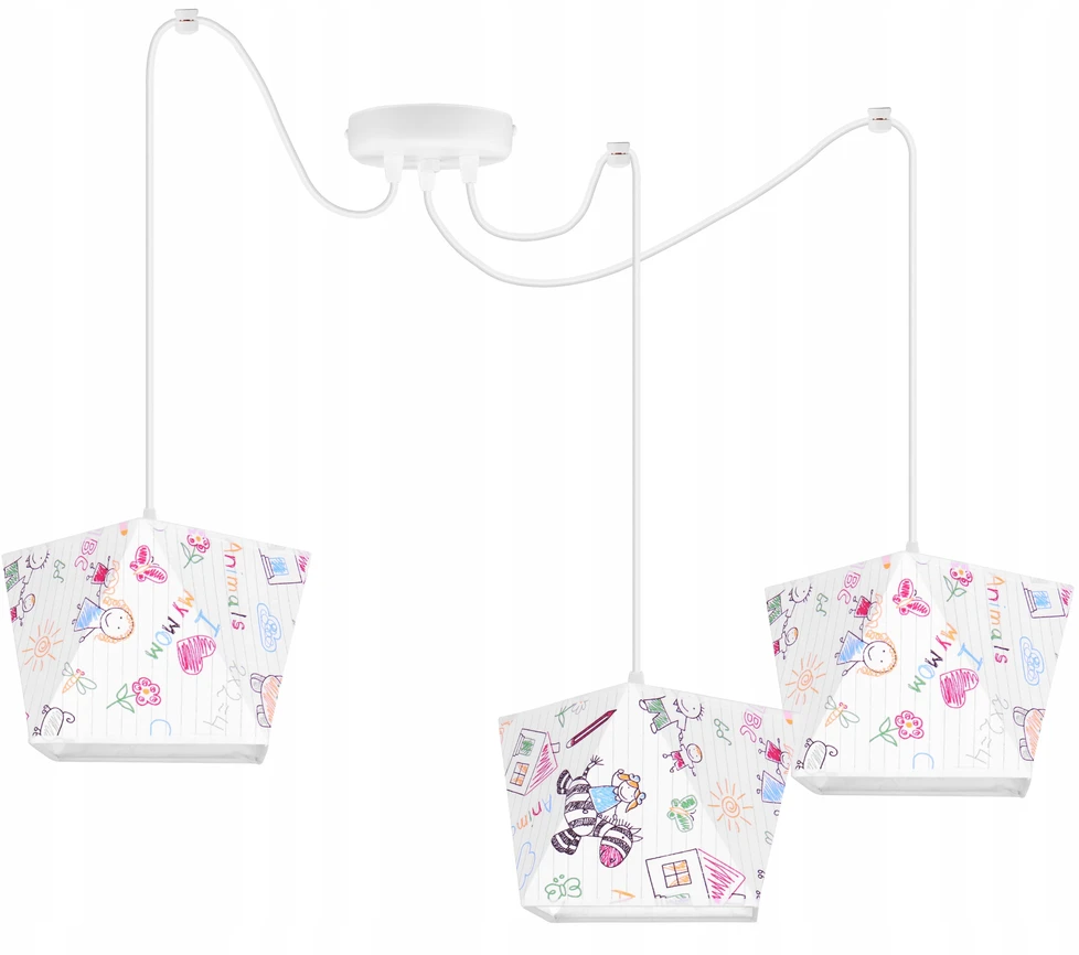 Light Home LAMPA WISZĄCA SUFITOWA ŻYRANDOL LOFT ABAŻUR PAJĄK