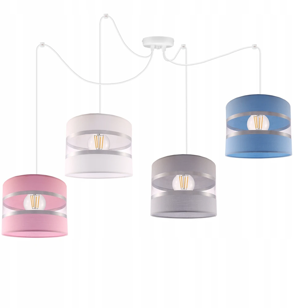 Light Home LAMPA WISZĄCA SUFITOWA ŻYRANDOL LOFT ABAŻUR PAJĄK
