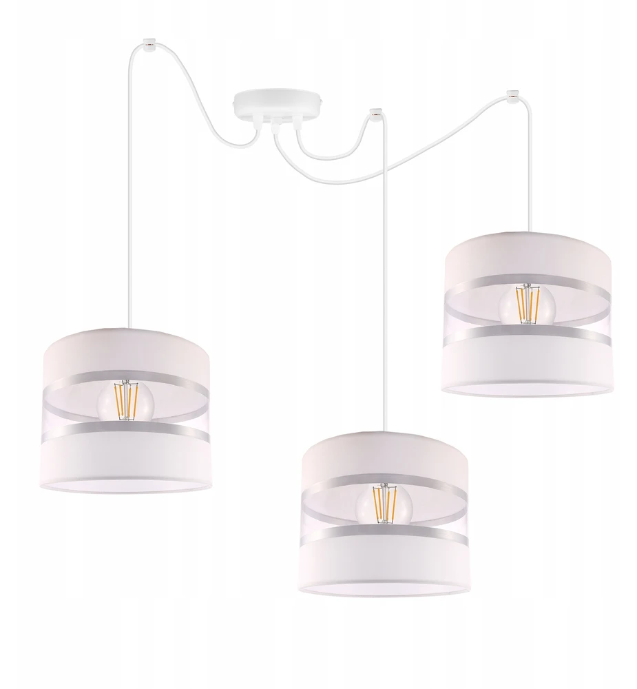 Light Home LAMPA WISZĄCA SUFITOWA ŻYRANDOL LOFT ABAŻUR PAJĄK
