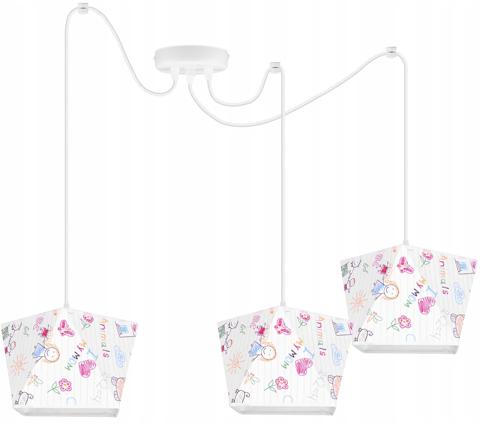 Light Home LAMPA WISZĄCA SUFITOWA ŻYRANDOL LOFT ABAŻUR PAJĄK