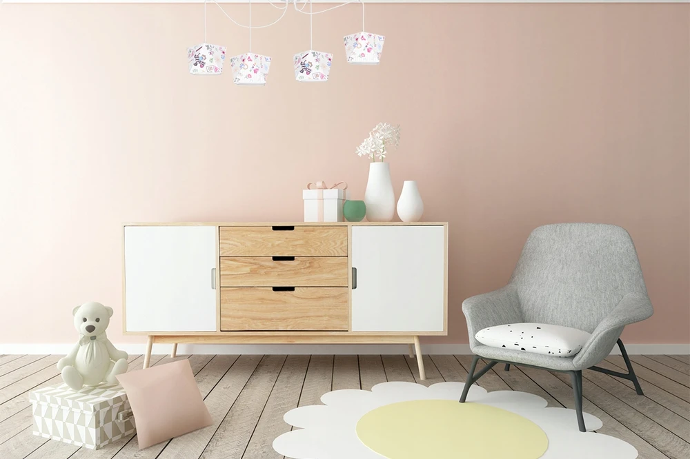 Light Home LAMPA WISZĄCA SUFITOWA ŻYRANDOL LOFT ABAŻUR PAJĄK