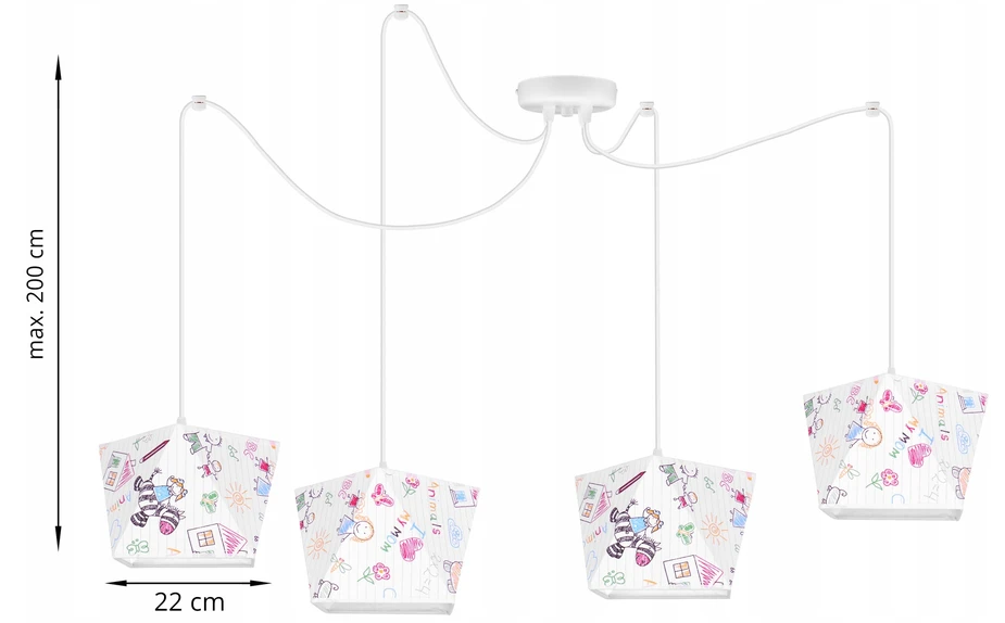 Light Home LAMPA WISZĄCA SUFITOWA ŻYRANDOL LOFT ABAŻUR PAJĄK