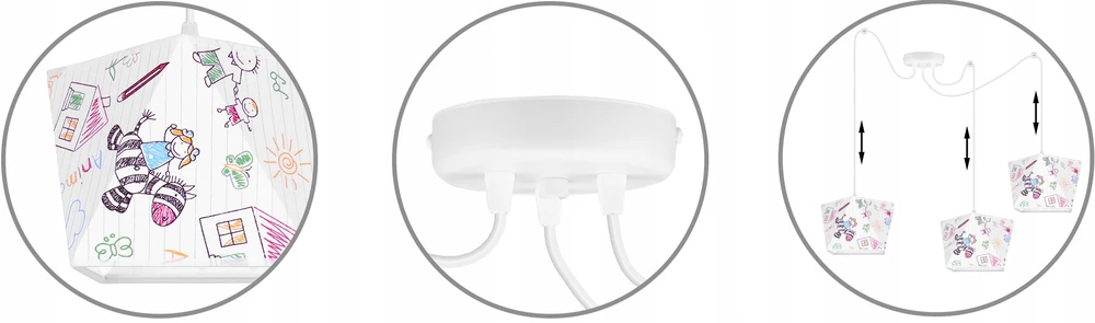 Light Home LAMPA WISZĄCA SUFITOWA ŻYRANDOL LOFT ABAŻUR PAJĄK