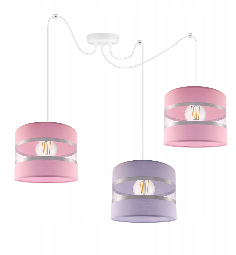 Light Home LAMPA WISZĄCA SUFITOWA ŻYRANDOL LOFT ABAŻUR PAJĄK