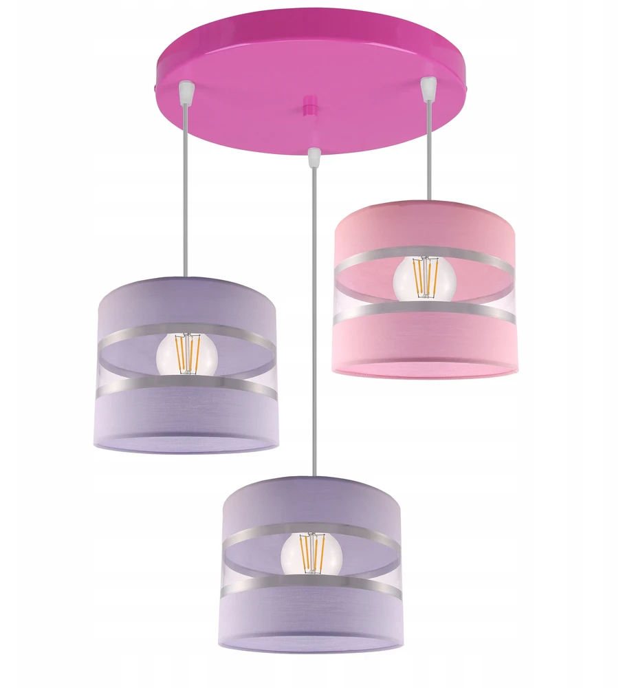 Light Home LAMPA WISZĄCA SUFITOWA ŻYRANDOL ABAŻUR DZIECIĘCA