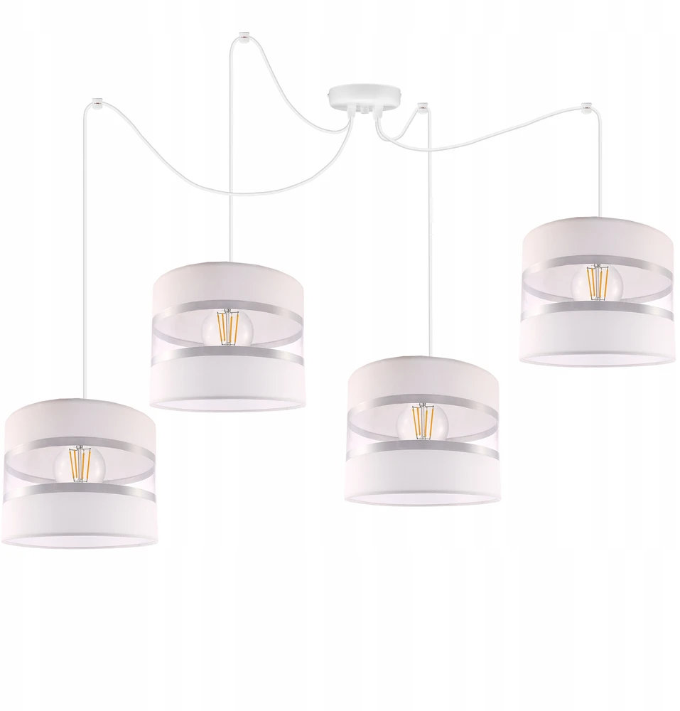 Light Home LAMPA WISZĄCA SUFITOWA ŻYRANDOL LOFT ABAŻUR PAJĄK