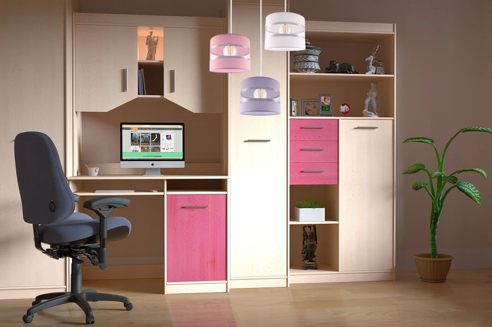 Light Home LAMPA WISZĄCA SUFITOWA ŻYRANDOL ABAŻUR DZIECIĘCA
