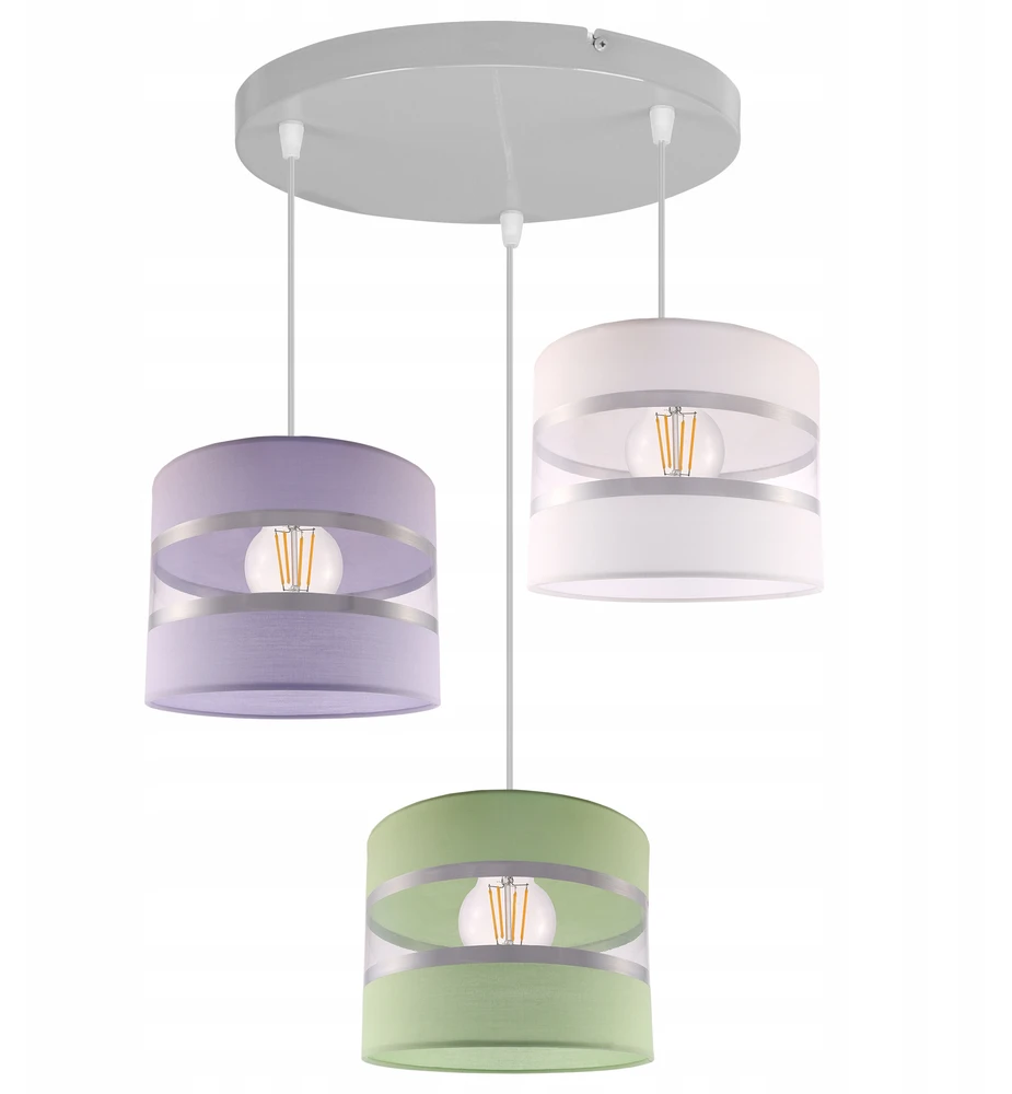 Light Home LAMPA WISZĄCA SUFITOWA ŻYRANDOL ABAŻUR DZIECIĘCA