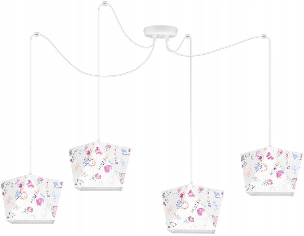 Light Home LAMPA WISZĄCA SUFITOWA ŻYRANDOL LOFT ABAŻUR PAJĄK