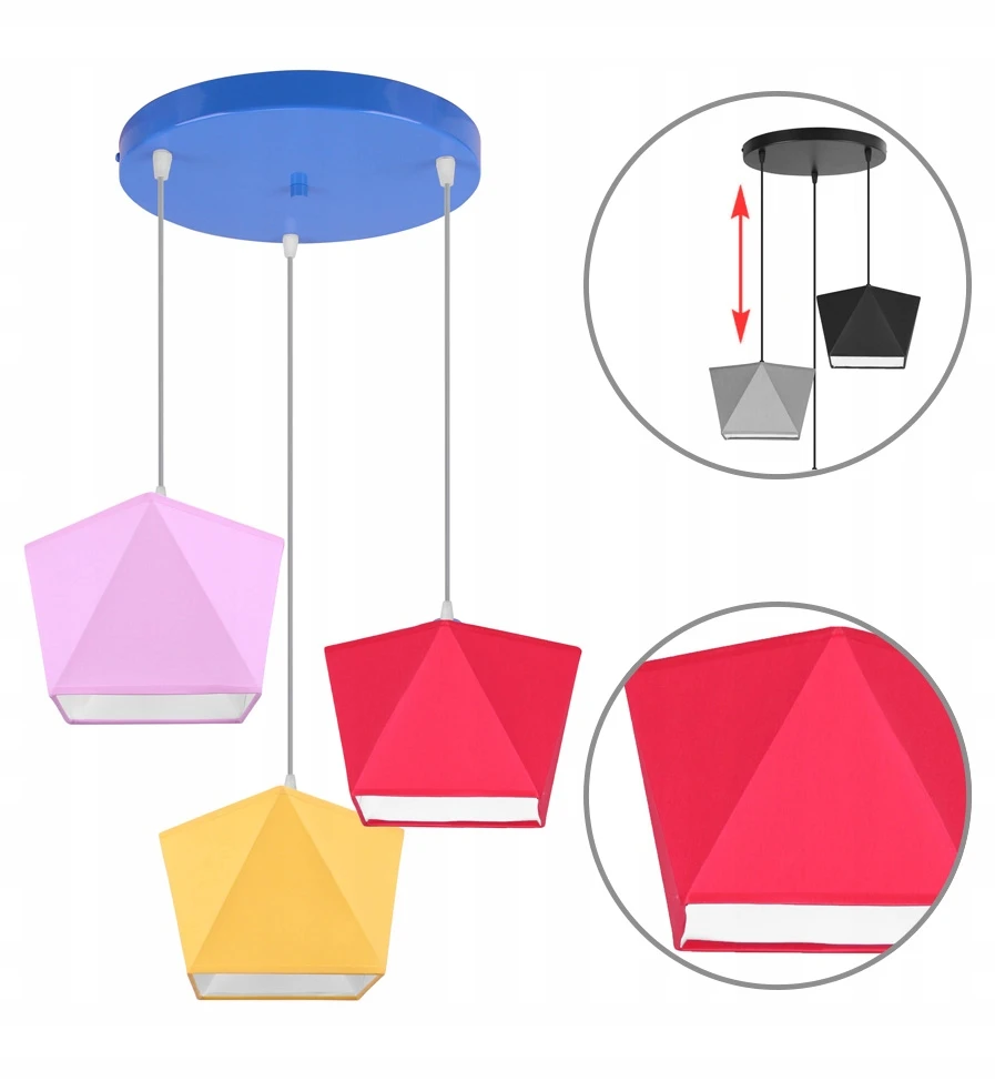 Light Home Lampa wisząca żyrandol dziecięcy plafon LED spalva