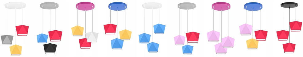 Light Home Lampa wisząca żyrandol dziecięcy plafon LED spalva