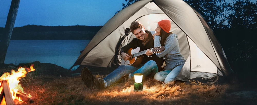 Lighting Ever Turistinė lempa stovyklavimo žibintuvėlis LED įkraunama baterija 4400mAh maitinimo blokas IPX4