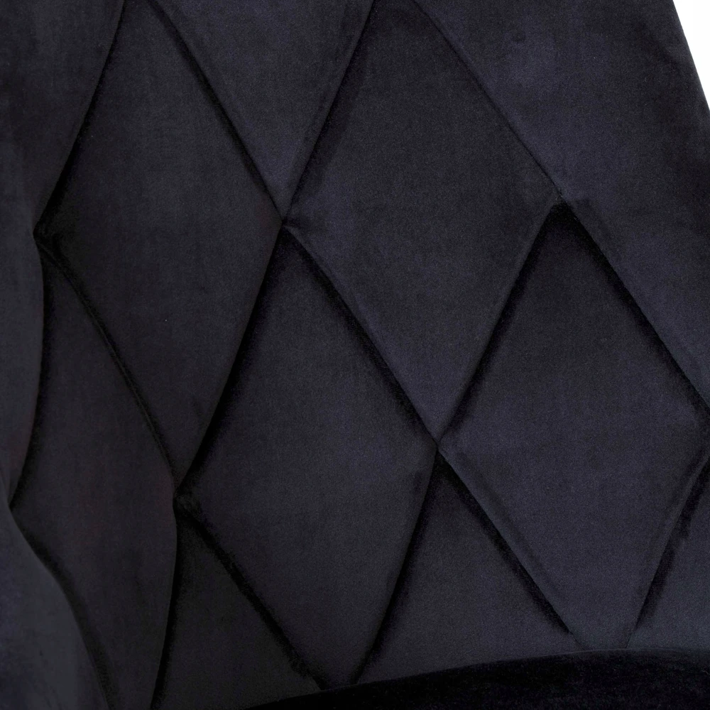 Gockowiak LINCOLN VELVET KĖDĖ, MINŠTA, Juodas VELVETAS, VALGOMOJE SVETAINEI