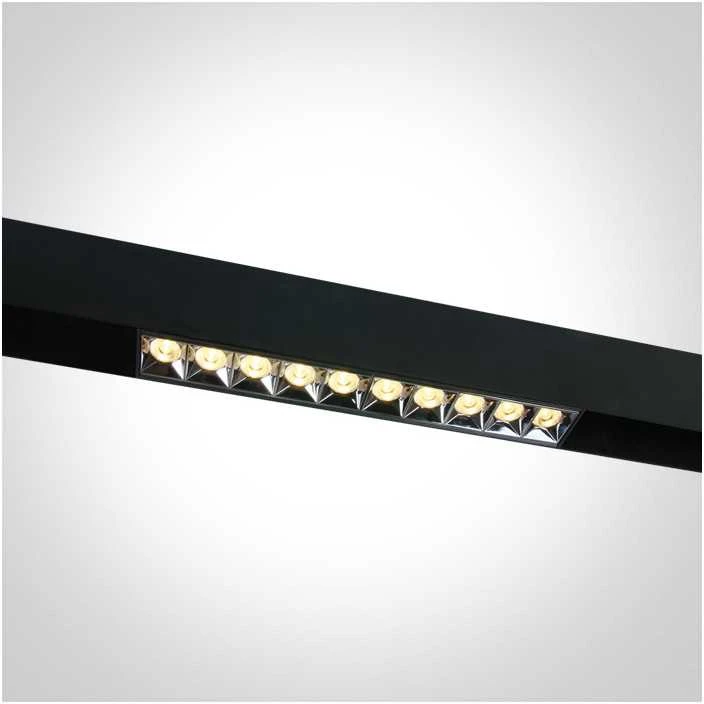 22W linijinis šviestuvas į magnetines sistemas ONELIGHT MAXI, juodas, 3000K, 42102B/B/W